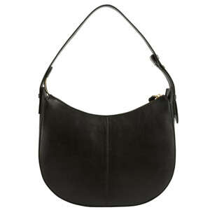 L.K. Bennett Milo Crescent Dalmatian Print Leather Shoulder Bag